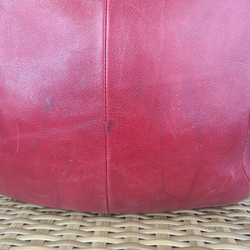 Coach Red Leather Shoulder Bag - Picture 5 of 16